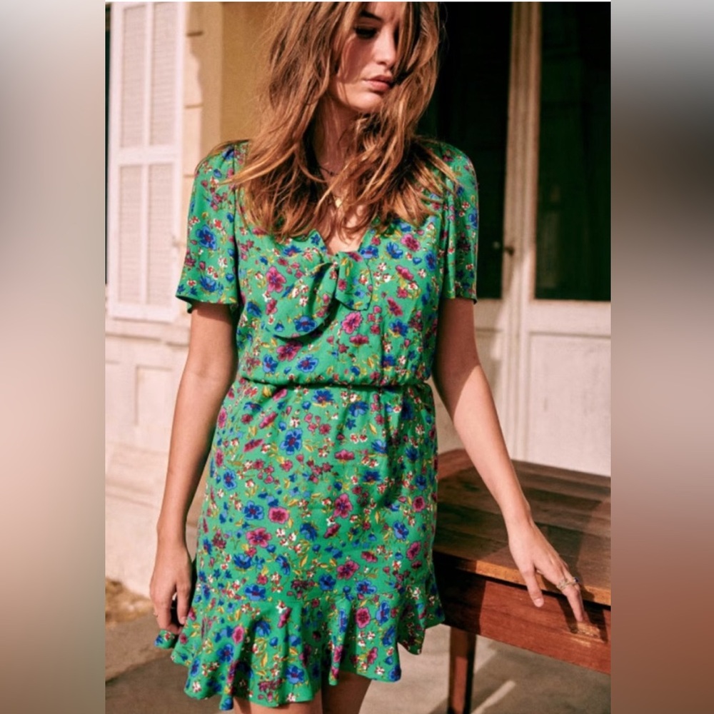 Sézane Robe Gigi Mini Dress size 34